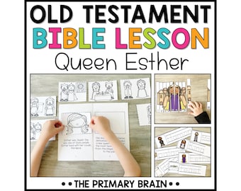Queen Esther Bible Story Lesson: Sunday School and Homeschool Kids Activities (Digital Download)