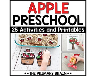 Apple Preschool Activities: Homeschool Preschool Curriculum and Lesson Plans (Ages 3-5) (PDF)