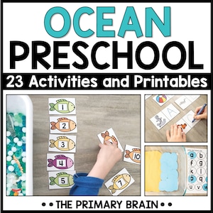 Ocean Preschool Activities: Homeschool Curriculum Printables (Ages 3-5)