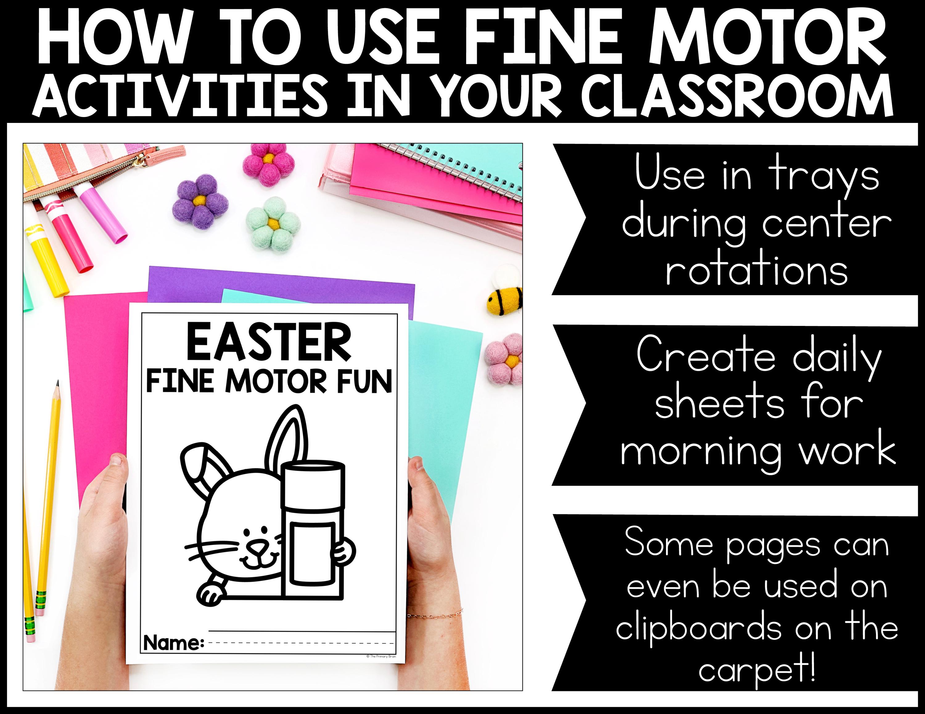 Easter No Prep Fine Motor Worksheets for Preschool and Kindergarten - Etsy