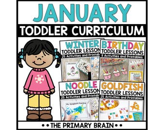 January Toddler Activities, Preschool Curriculum and Lesson Plans for Kids Ages 2 to 3