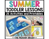 Summer Toddler Activity Plans: Homeschool Preschool Curriculum and Lesson Plans (Digital Download)