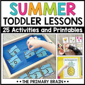 Summer Toddler Activity Plans: Homeschool Preschool Curriculum and Lesson Plans (Digital Download)