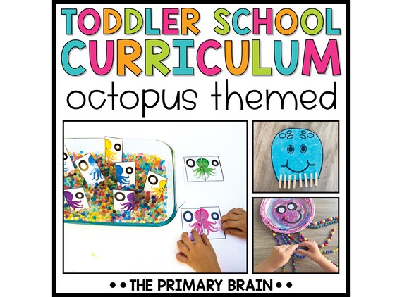 Octopus Toddler School Lesson Plans Homeschool Preschool - Etsy