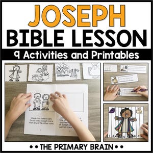 Joseph and the Colorful Coat | Sunday School Lesson Plans | Bible Class Curriculum | Cut and Paste Activity Book