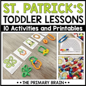 St. Patrick&#39;s Day Toddler Activities | St. Patty&#39;s Tot School Lesson Plans | Homeschool Preschool Curriculum | Printable March Unit Study