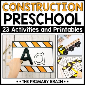 Actividades preescolares de construcción / Currículo preescolar para la educación en el hogar y la preparación para el jardín de infantes / Imprimibles para niños de 3 a 5 años