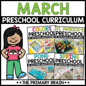 March Preschool Curriculum Lesson Plans and Winter Activities for Kids Ages 3 to 5