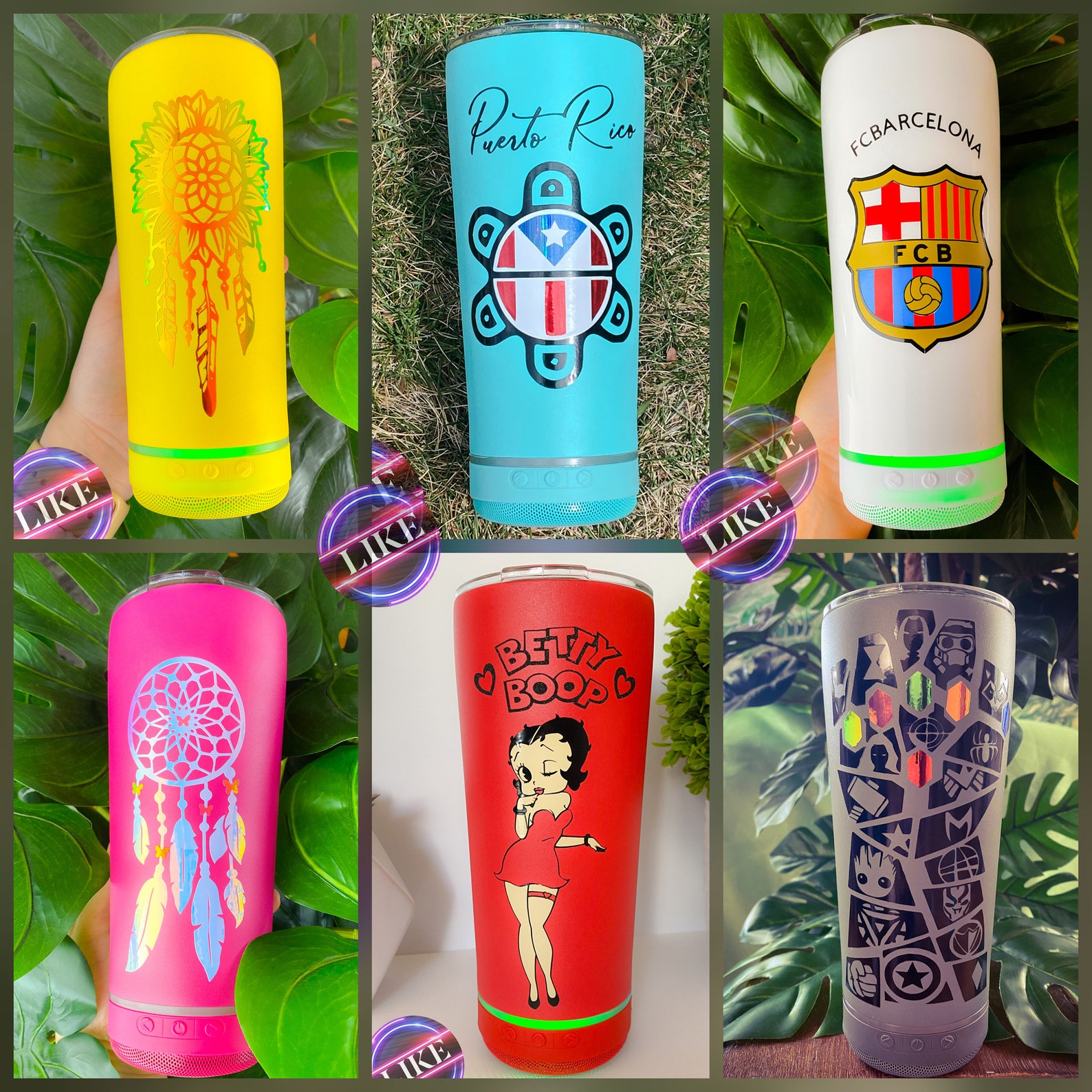 Cup Bluetooth Speaker Tumbler Stainless Steel Double Wall Etsy