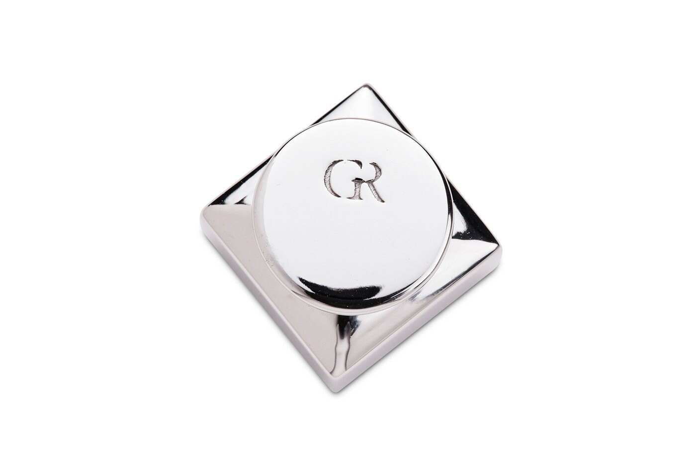 White gold lapel pin with diamond Etsy