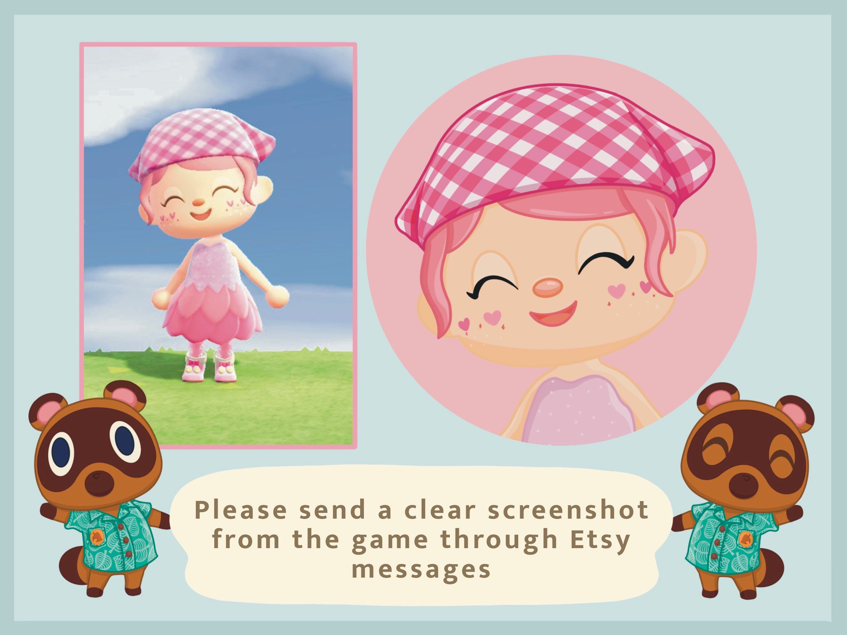 Custom Animal Crossing Character Avatar Profile Picture Etsy México