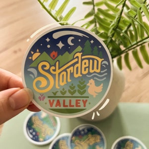 Stardew Valley Waterproof Vinyl Sticker / Cosy Game Sticker / Stardew Valley Farm