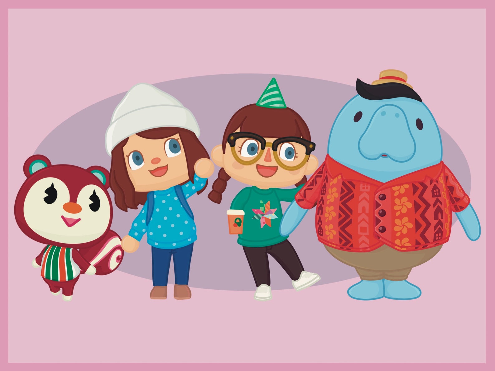 Custom Animal Crossing Character Villager Digital Drawing Etsy