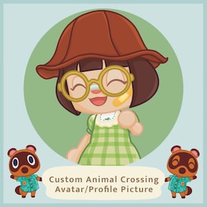 Custom Animal Crossing Character Avatar Profile Picture (DIGITAL DRAWING)