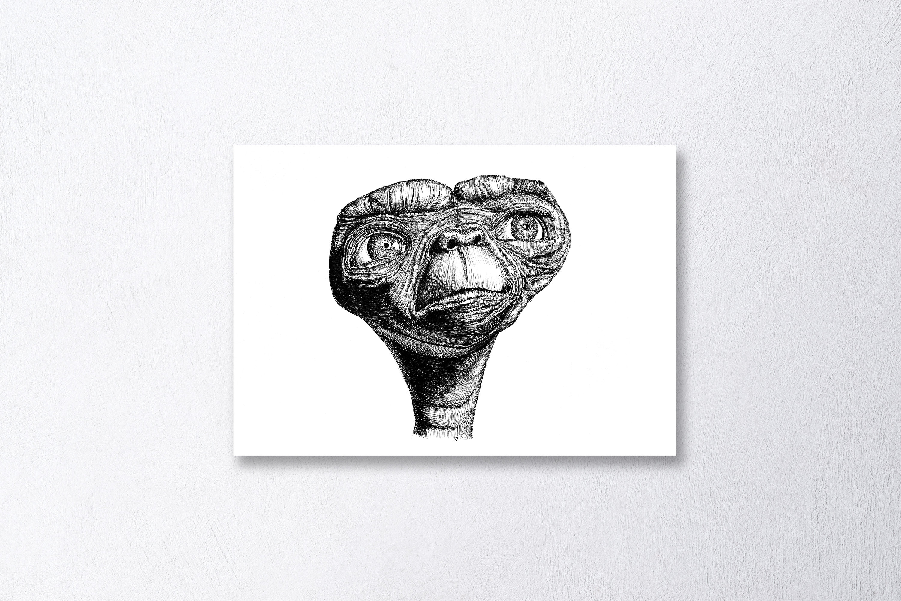 ET A4 Black and White Art Print Etsy UK