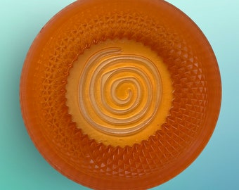Orange Epoxy Resin Shaving Lathering Bowl from haylis