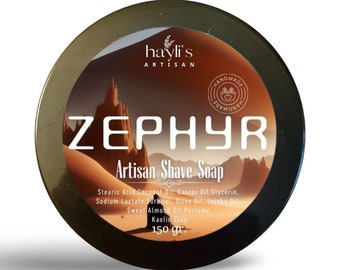 Vegan Shaving Soap  Artisan Made Jojoba Almond Olive Oil Cocoa Butter  Thick Lather  haylis