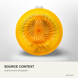 Original product photograph of the yellow shaving bowl on a plain background.