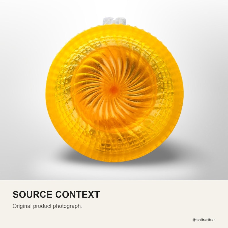 Original product photograph of the yellow shaving bowl on a plain background.
