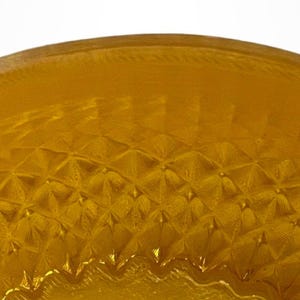 Amber Resin Shaving Bowl, Translucent Lather Cup, Spiral Floor (120mm) image 6