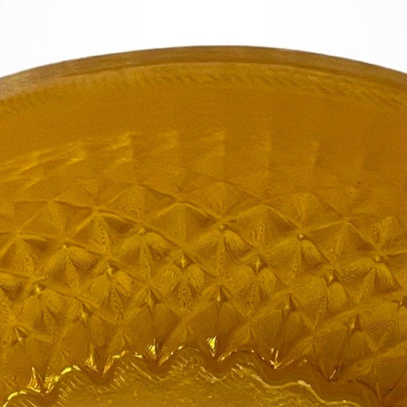 Amber Resin Shaving Bowl, Translucent Lather Cup, Spiral Floor (120mm) image 6