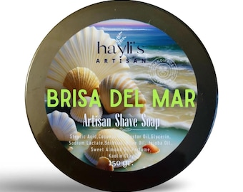 Handcrafted Vegan Shaving Soap with Shea and Cocoa Butter - Generates Thick Lather by Haylis