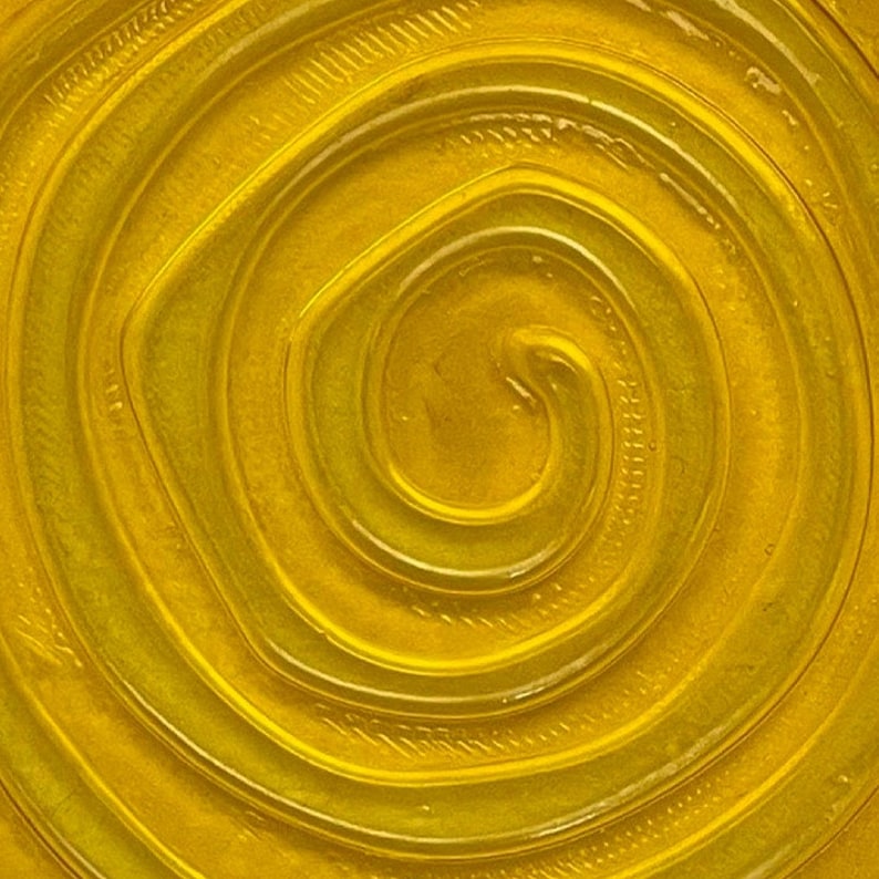 Amber Resin Shaving Bowl, Translucent Lather Cup, Spiral Floor (120mm) image 18