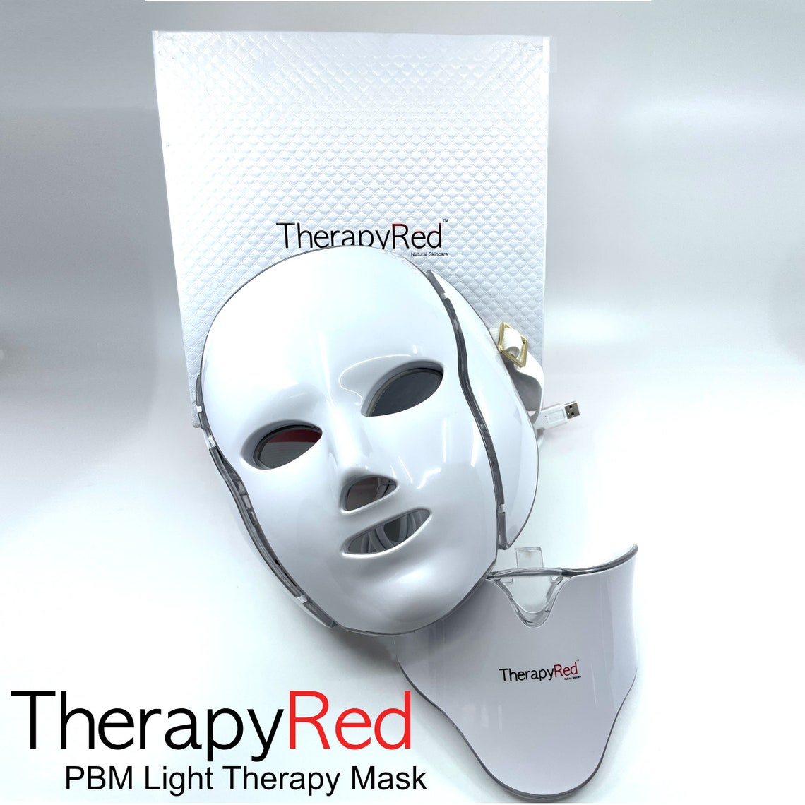 TherapyRed PBM Red Light Therapy Mask with 7 Colors for Anti Etsy