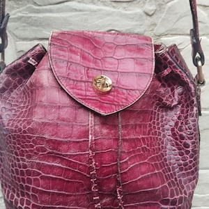Andere Geschichten Schlangen-Leder VINTAGE Tasche