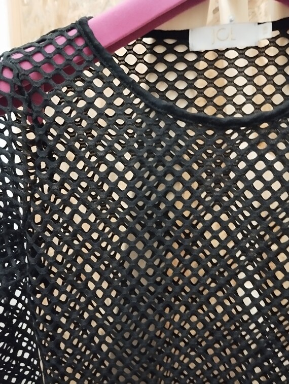 black lace turtleneck mini dress Selena High Neck Lace Mini Dress in Black, Women's High Neck Lace Mini Dress, Bodycon Patchwork Mock Neck Mid-Length Sleeves, SOERA