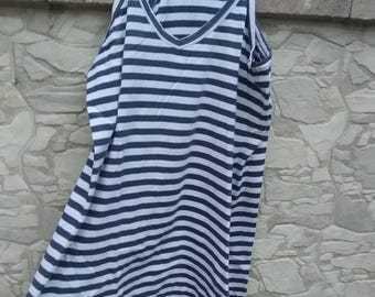 Sukienka mini w paski z lat 00.