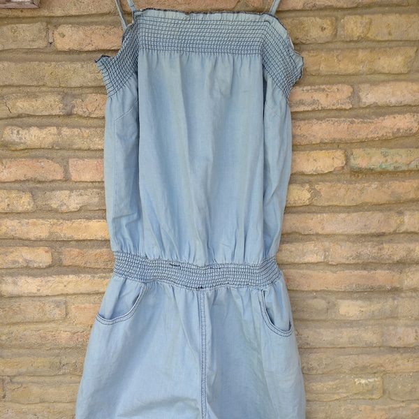 Vintage 90S jumpsuit /Jean shorts ,jumpsuit L