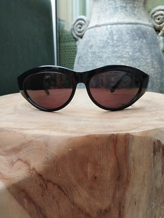 Vintage LAURA BIAGIOTTI Black sunglasses - image 4