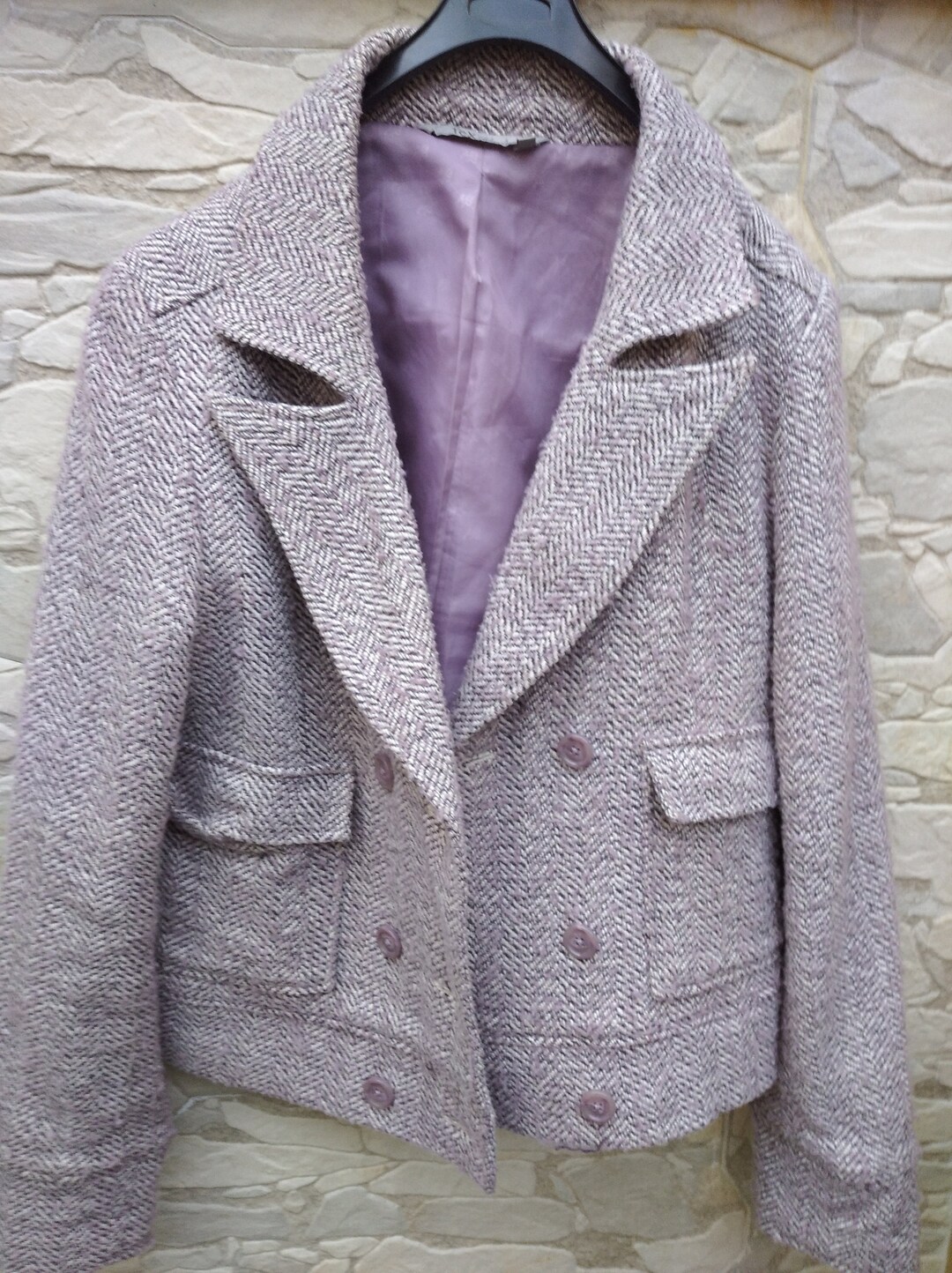 ジャケットその他 IONSEOUL Antique Tweed Short Sleeve Jacket JE1152 Ivory Tweed Short Sleeve Jacket | The best Coats & Jackets