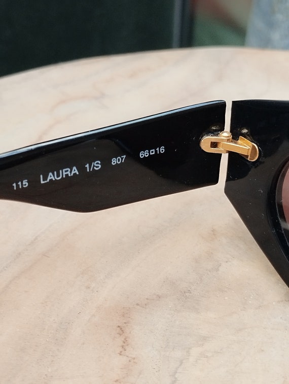 Vintage LAURA BIAGIOTTI Black sunglasses - image 5