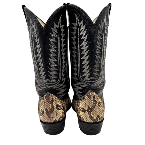 Cowtown Exotic Rattlesnake Cowboy Boots Mens 10.5… - image 6