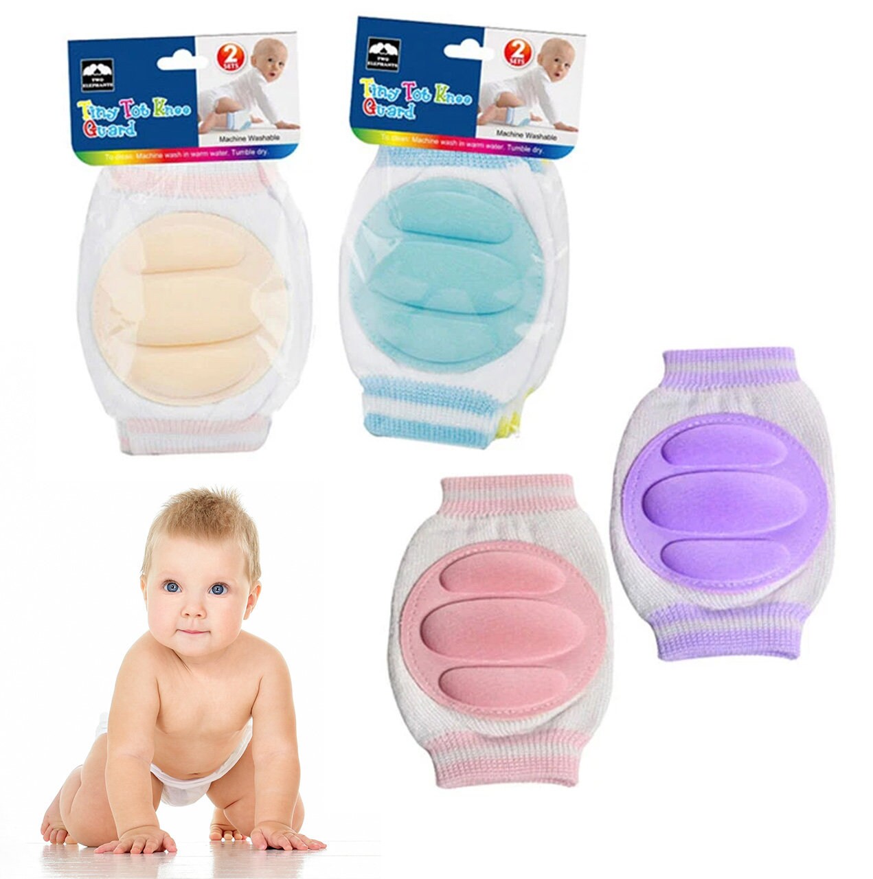 Genouillères Anti-dérapantes en Coton, Protection des Genoux pour Bébé –  MADON