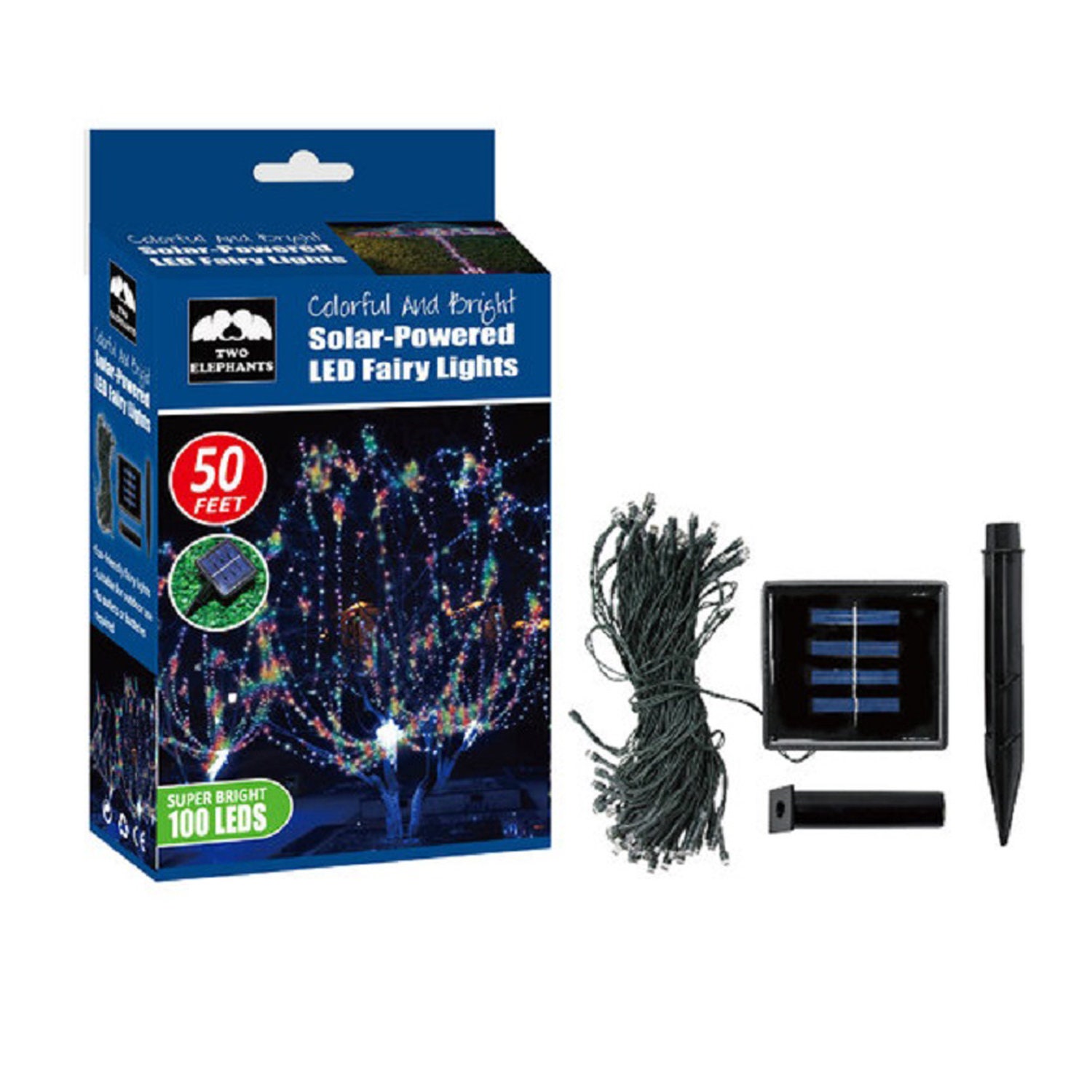 100LED Multicolor Solarpowered Fairy String Lights Etsy