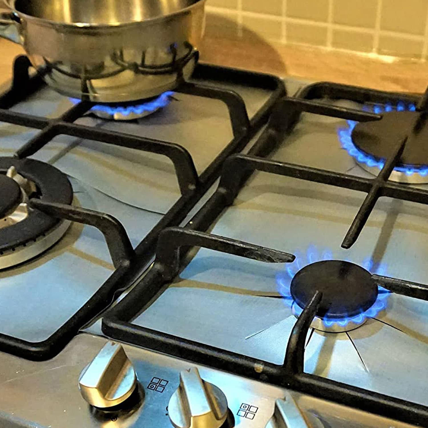 Old Primus Stove kerogaz on Three Burners for Cooking on an Open