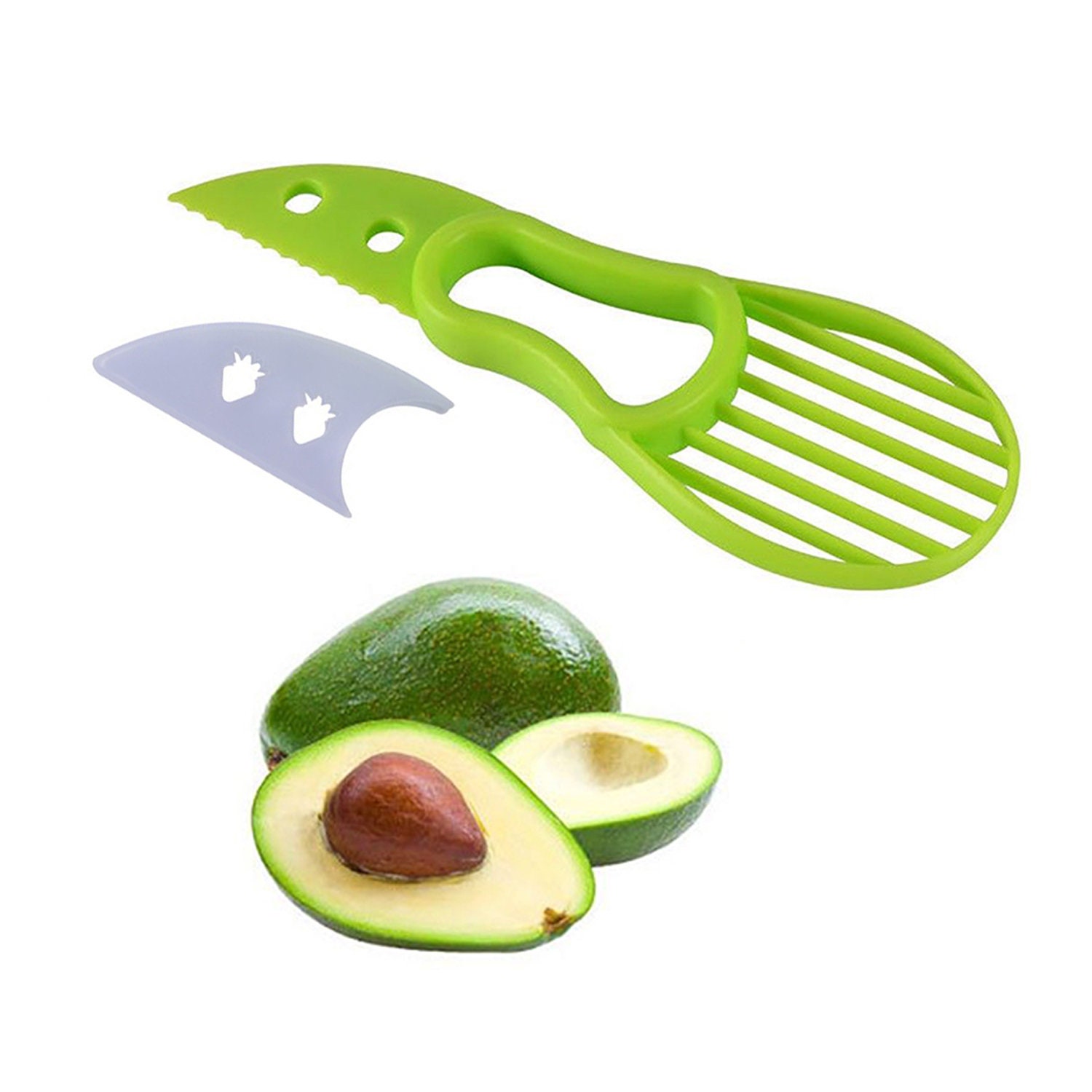 In Avocado Slicer Shea Corer Butter Fruit Peeler Cutter Pulp Separator Plastic Knife Kitchen Vegetable Tools Kitchen Gadgets Lazada Singapore Avocado Corer Cutter Corer Tool Strawberry Slicer For Home Kitchen Separator