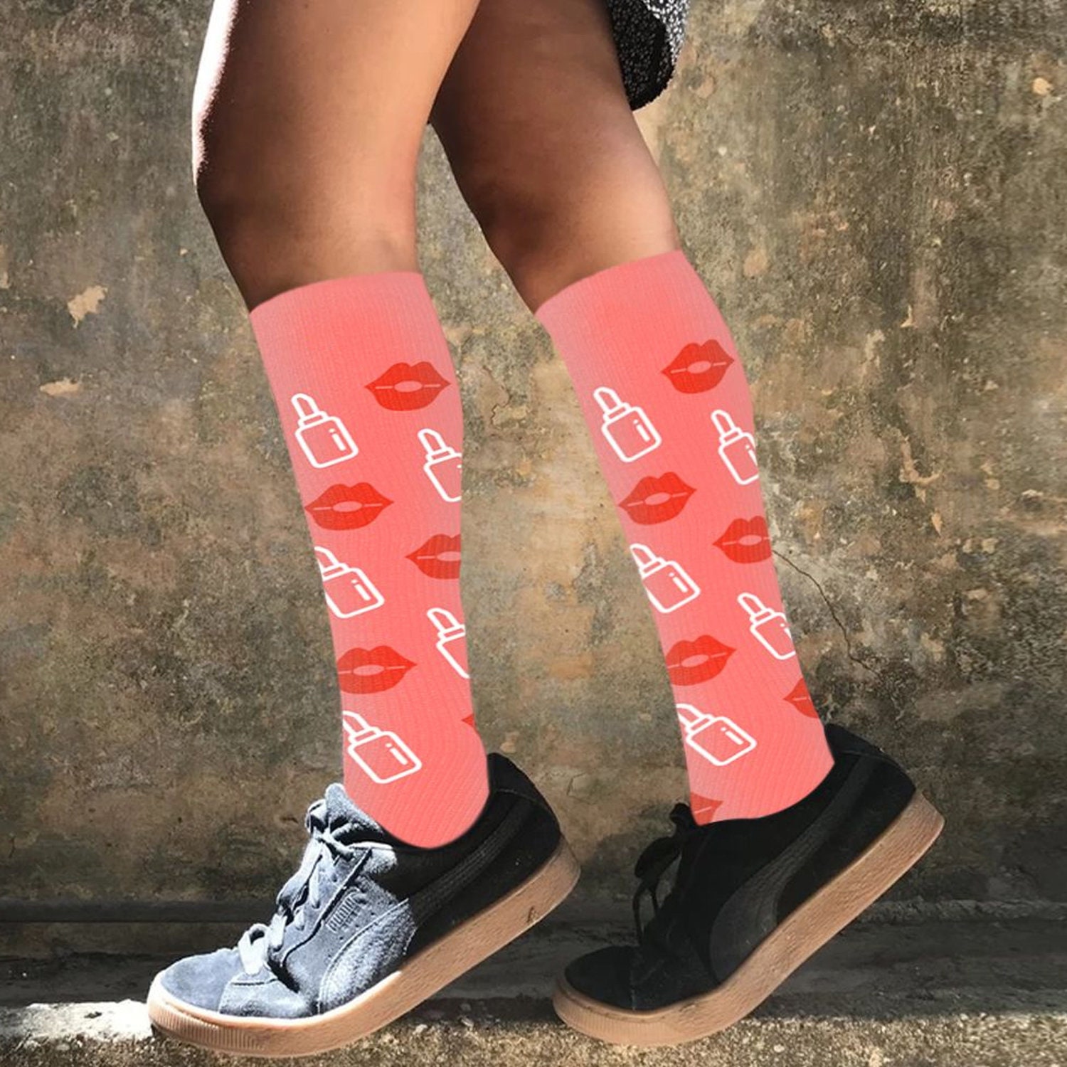 Women's Bold and Expressive Knee High Compression Socks - Etsy