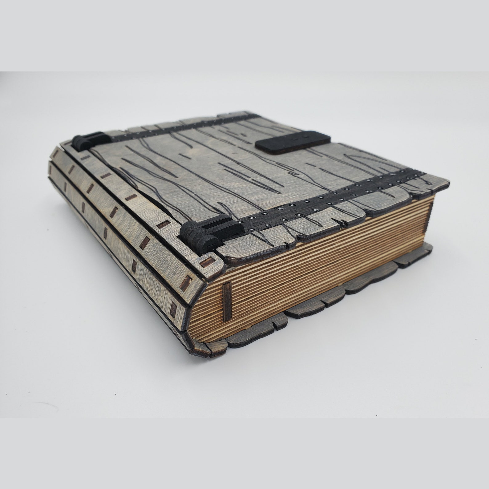Wood Book Box Laser Cut Birch Etsy