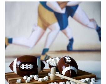 Football, Breakable, 3 Part Mold, Regular Size, BWB Mold, Sports Mold, Superbowl Mold