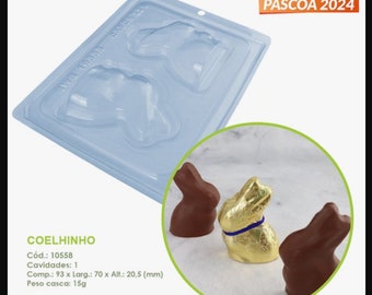 Breakable Diamond Bunny Mold, BWB Mold, 3 Part Mold, Easter Mold, Rabbit Mold, Chick Mold