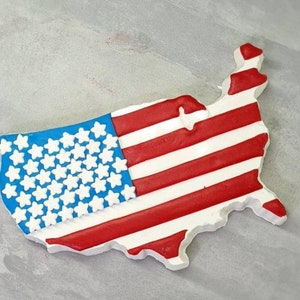 Large American Flag Map, BWB Mold, 3 part mold, USA Mold, Independence Day Mold, Patriotic Mold