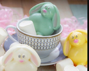 Bunny Cocoa Bomb, Bunny Hot Cocoa Bom Mold, BWB Mold, 3 Part Mold, Easter Mold, Rabbit Mold