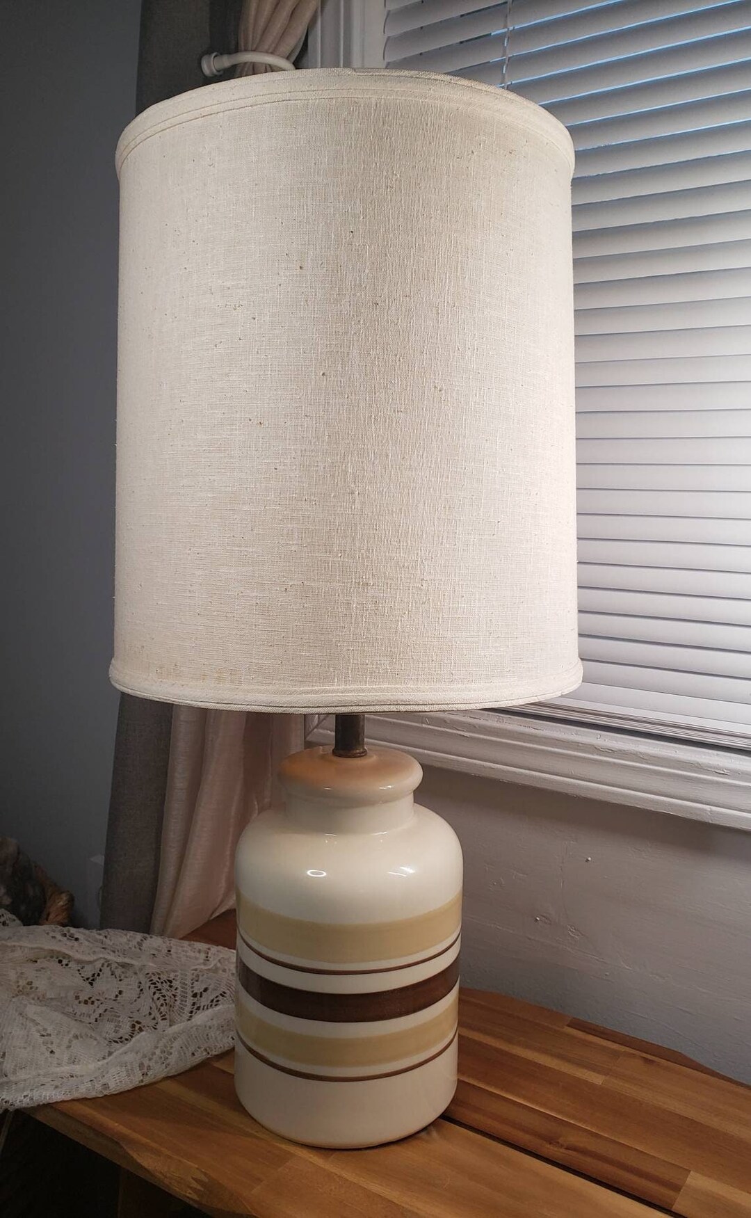 Mid Century Modern Ceramic Lamp Etsy