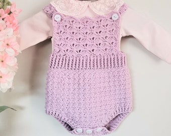 Floria Romper Crochet Pattern: Baby Girl Overall (PDF Pattern)