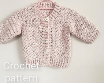 Crochet pattern "Suzette Sweater"   - Crochet sweater pattern