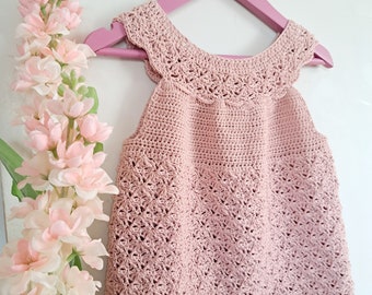 Crochet pattern "Avery dress" - Crochet dress for size 1 year up to 6 years